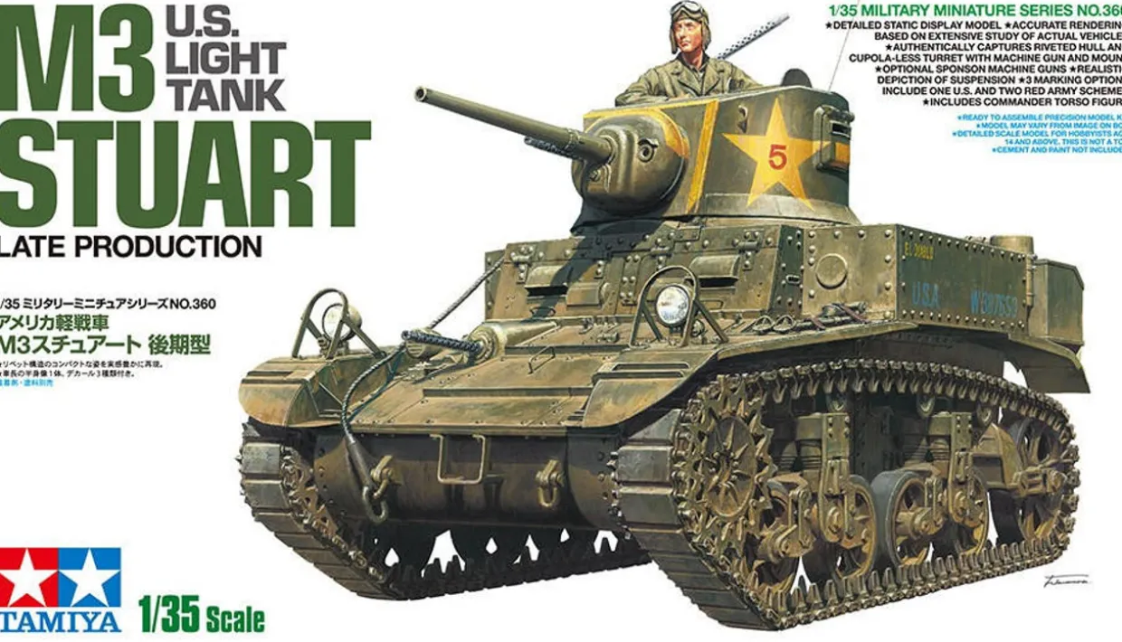 Tamiya 1/35 M3 Stuart Late Production