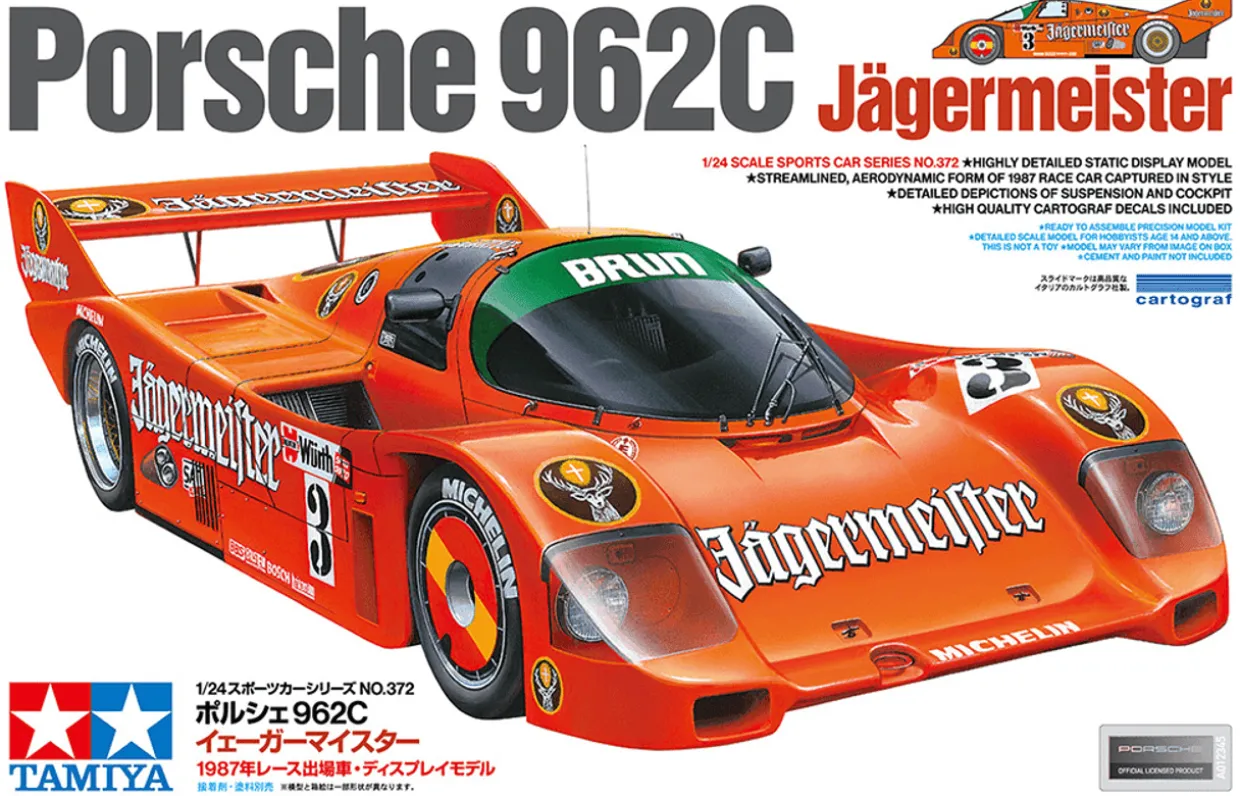 Tamiya 1/24 Porsche 962C Jagermeister