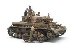 Tamiya 1/35 Pz.Kpfw.IV Ausf.F & Motorcycle North Africa