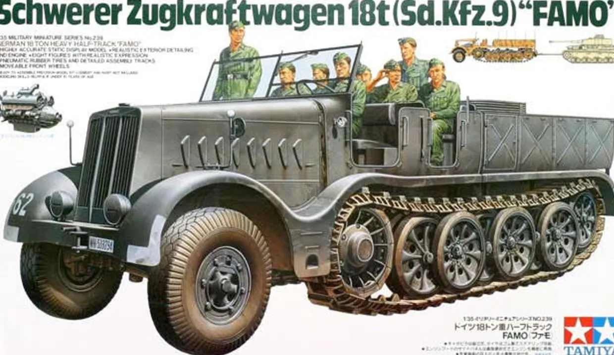 Tamiya 1/35 Sd.Kfz.9 Famo 18 Ton Half-Track
