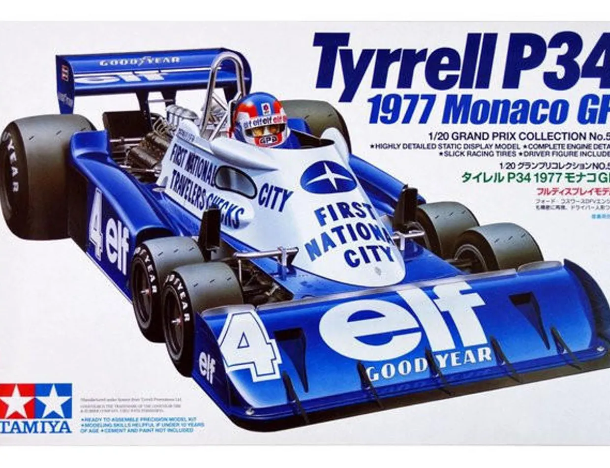Tamiya 1/20 Tyrrell P34 Monaco 1977 Model Kit