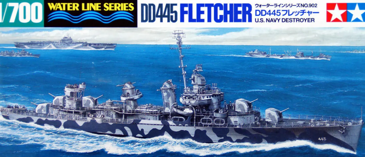 Tamiya 1/700 US Destroyer USS Fletcher DD-445 Model Kit