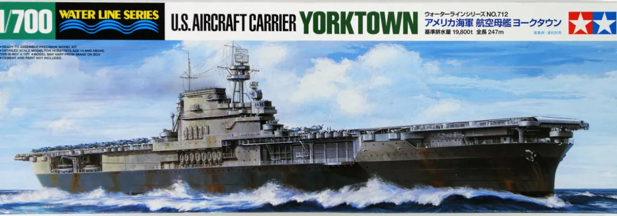 Tamiya 1/700 USS Yorktown CV-5 Model Kit