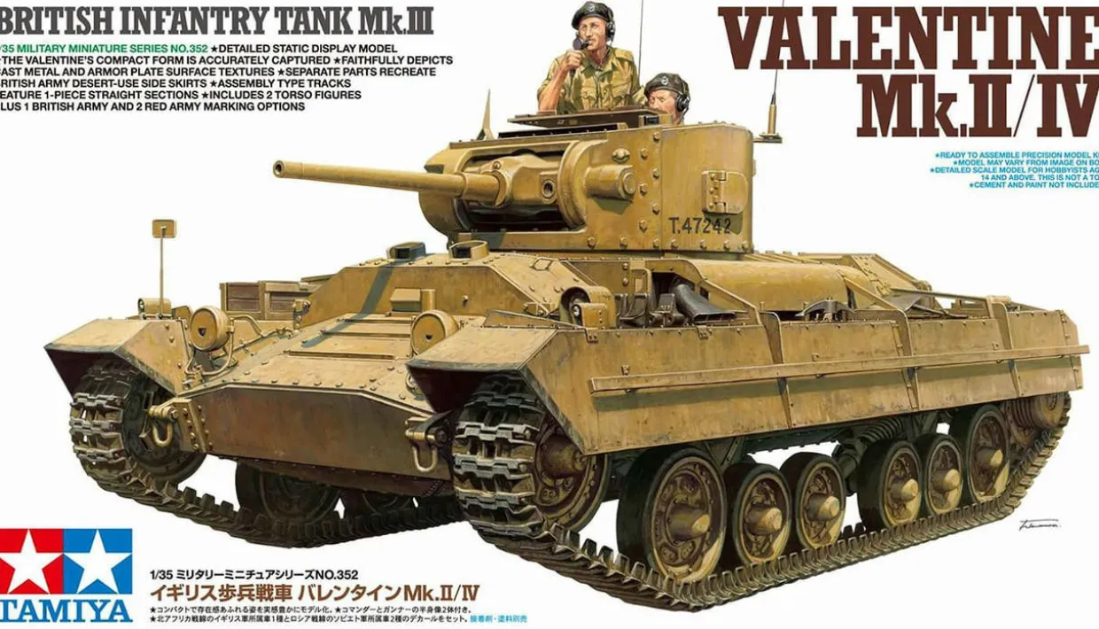 Tamiya 1/35 Valentine Mk.II/IV Infantry Tank