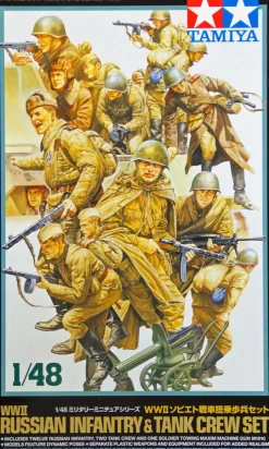 Tamiya 1/48 WWII Russian Tank Riders & Crew