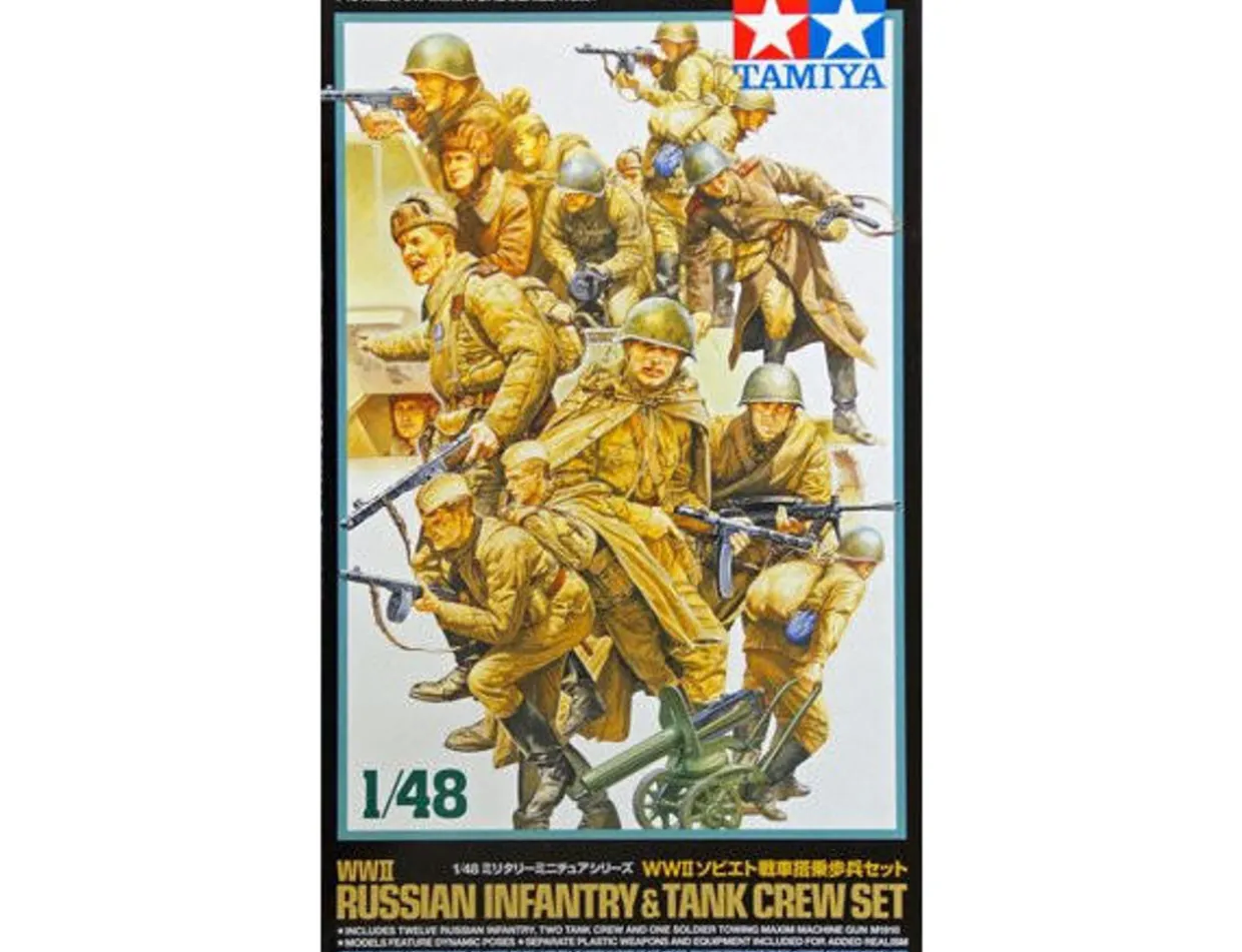 Tamiya 1/48 WWII Russian Tank Riders & Crew
