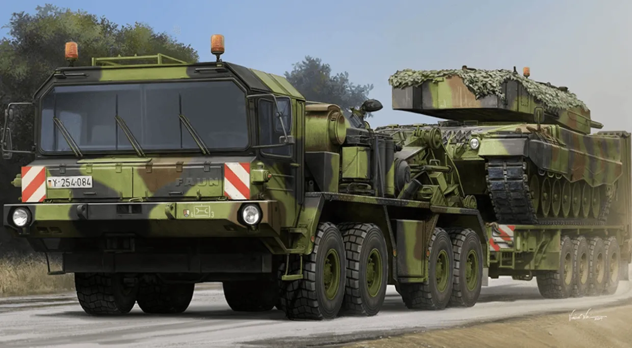 Trumpeter 1/35 Faun SLT 50-3 Elefant with SaAnh 52t Trailer