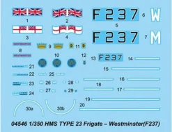 Trumpeter 1/350 HMS Westminster F237 Type 23 Frigate