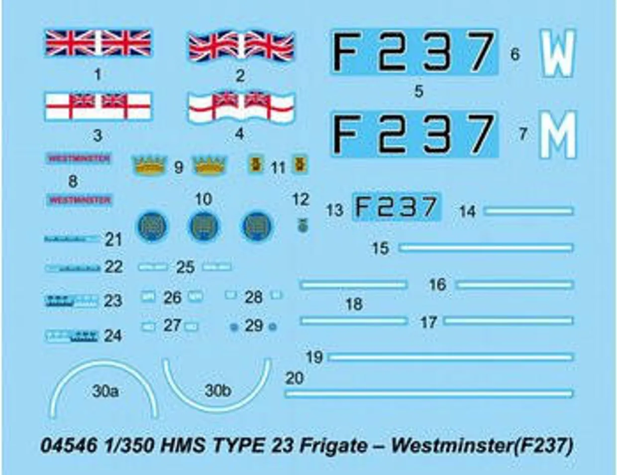 Trumpeter 1/350 HMS Westminster F237 Type 23 Frigate