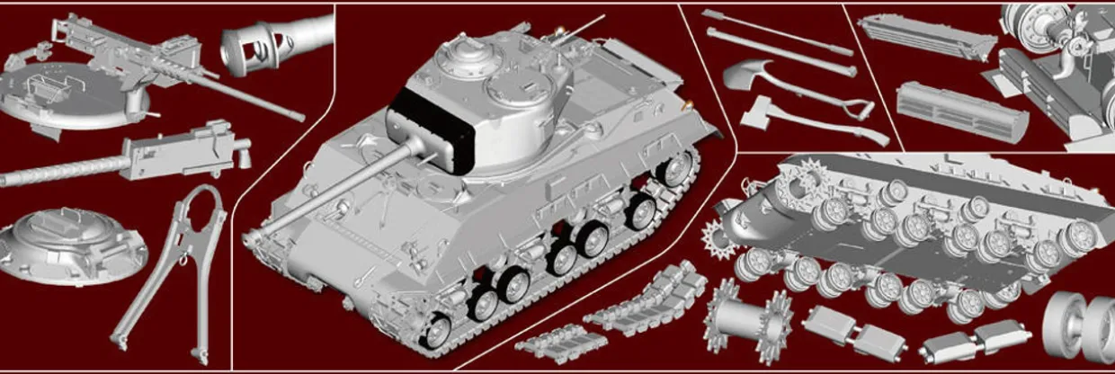 Trumpeter 1/16 M4A3E8 Sherman Easy Eight Early Production