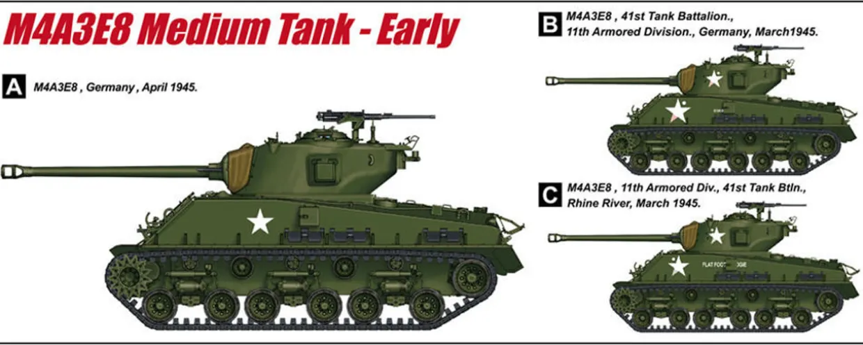 Trumpeter 1/16 M4A3E8 Sherman Easy Eight Early Production