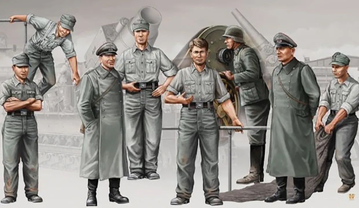 Trumpeter 1/35 Morser Karl Artillery Crew (8 Figures)