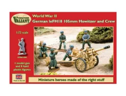 Valiant Miniatures 1/72 WWII German LeFH 18 105mm Howitzer and Crew