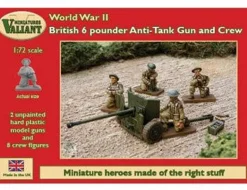 Valiant Miniatures 1/72 WWII British 6 Pounder ATG and Crew
