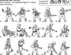 Valiant Miniatures 1/72 WWII American GIs 1942-44