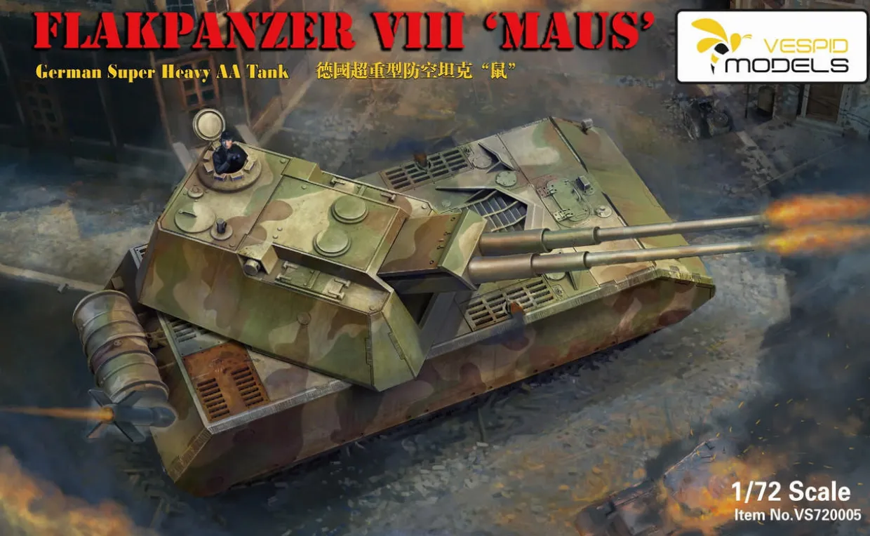 Vespid 1/72 Flakpanzer VIII Maus Model Kit