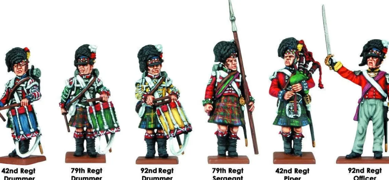 Victrix 28mm British Napoleonic Highlander Centre Companies
