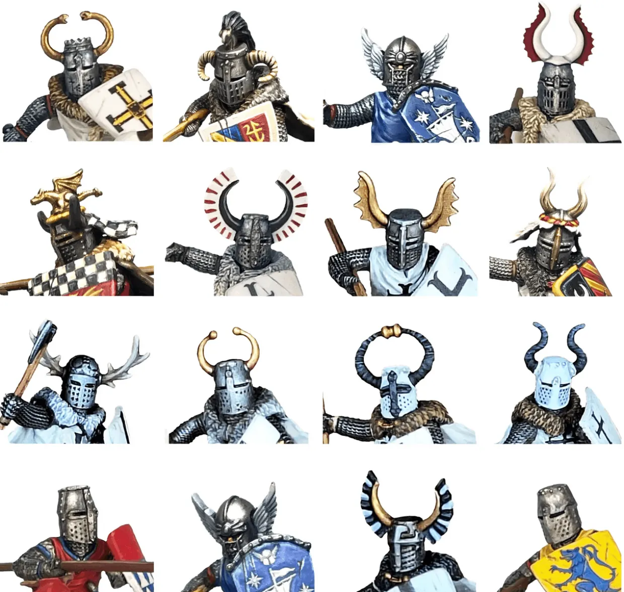 Victrix 28mm Medieval & Fantasy Heads, Cloaks & Shields