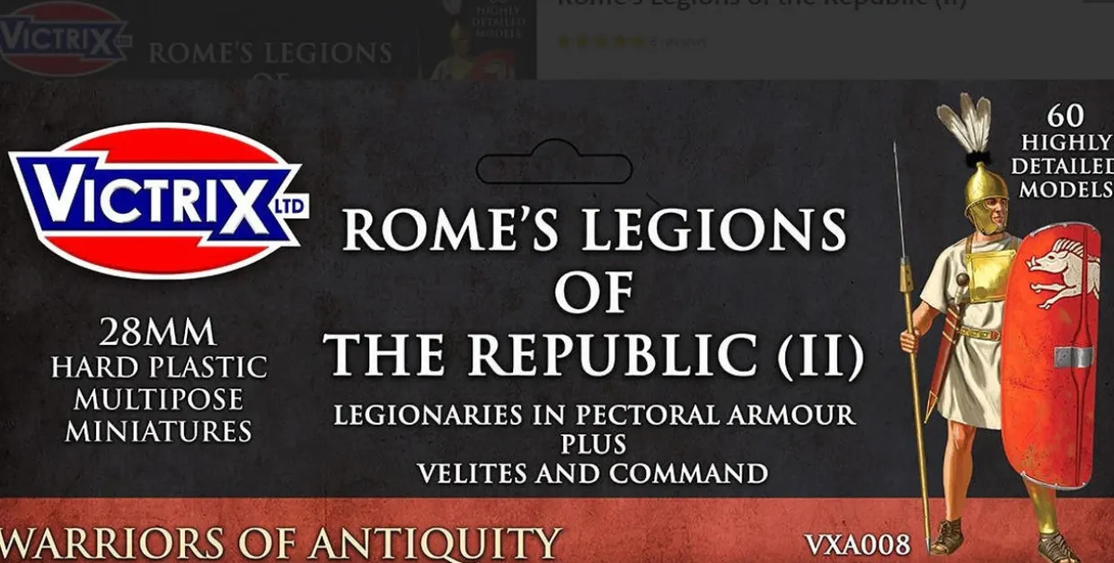 Victrix 28mm Rome's Legions of the Republic (II) In Pectoral Armour