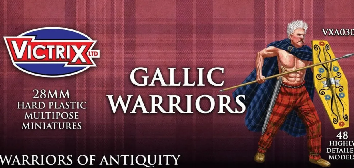 Victrix 28mm Unarmoured Gallic Warriors