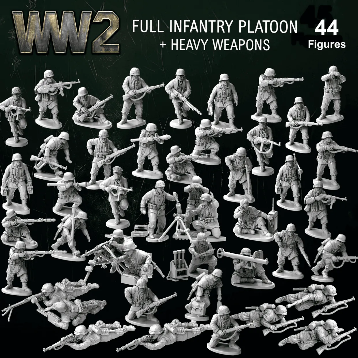 Victrix 28mm WWII German Infantry & Heavy Weapons 1944-1945