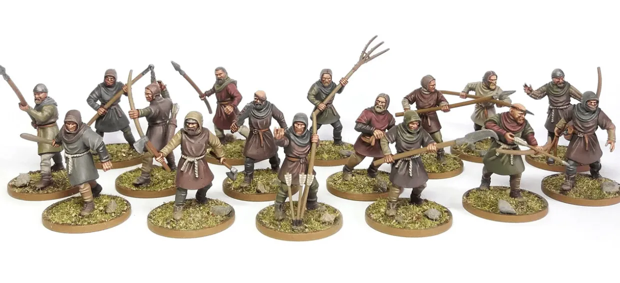 Wargames Atlantic 28mm Age of Chivalry - Peasant Levy 1100-1350