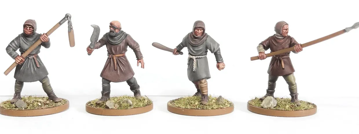 Wargames Atlantic 28mm Age of Chivalry - Peasant Levy 1100-1350