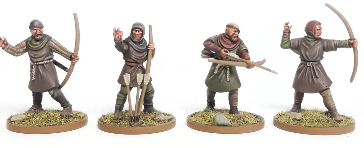 Wargames Atlantic 28mm Age of Chivalry - Peasant Levy 1100-1350