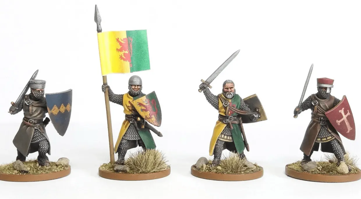 Wargames Atlantic 28mm Age of Chivalry - Foot Knights 1150-1320