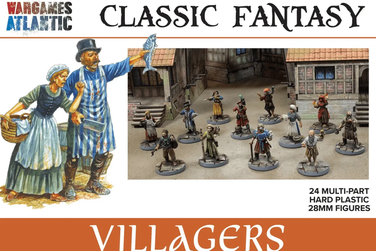 Wargames Atlantic 28mm Classic Fantasy - Villagers