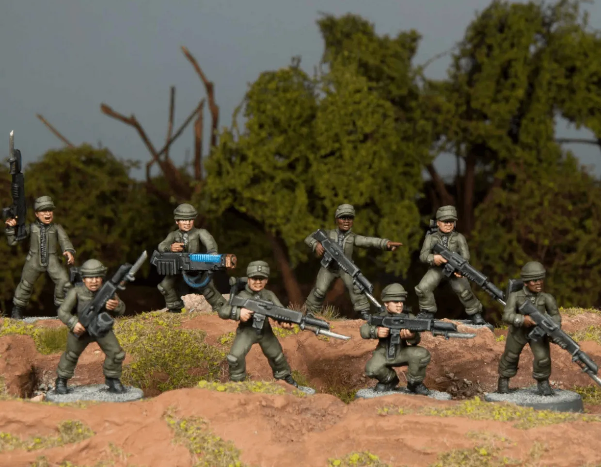 Wargames Atlantic 28mm Death Fields - Cannon Fodder Male Set