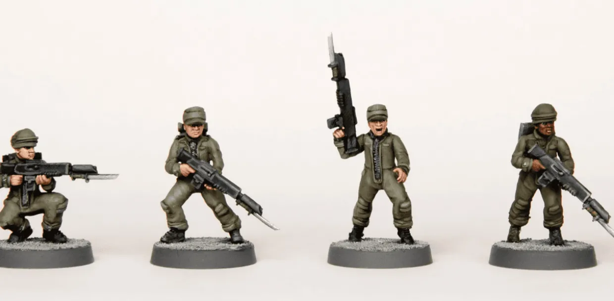 Wargames Atlantic 28mm Death Fields - Cannon Fodder Male Set