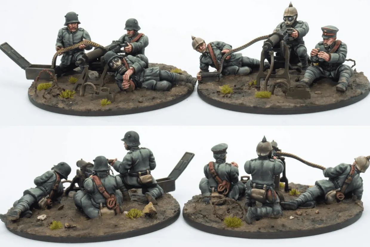 Wargames Atlantic 28mm Great War - WWI German MG-08 Crews 1914-1918