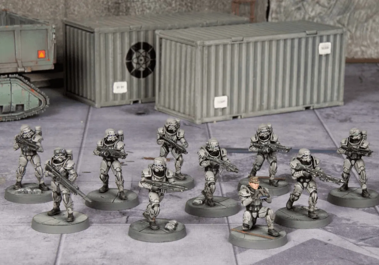 Wargames Atlantic 28mm Iron-Core - Eisenkern Stormtroopers