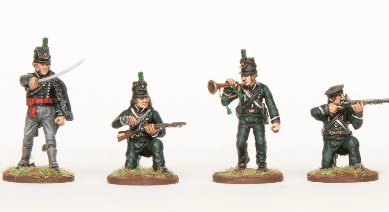 Wargames Atlantic 28mm Napoleonic Wars - British Riflemen