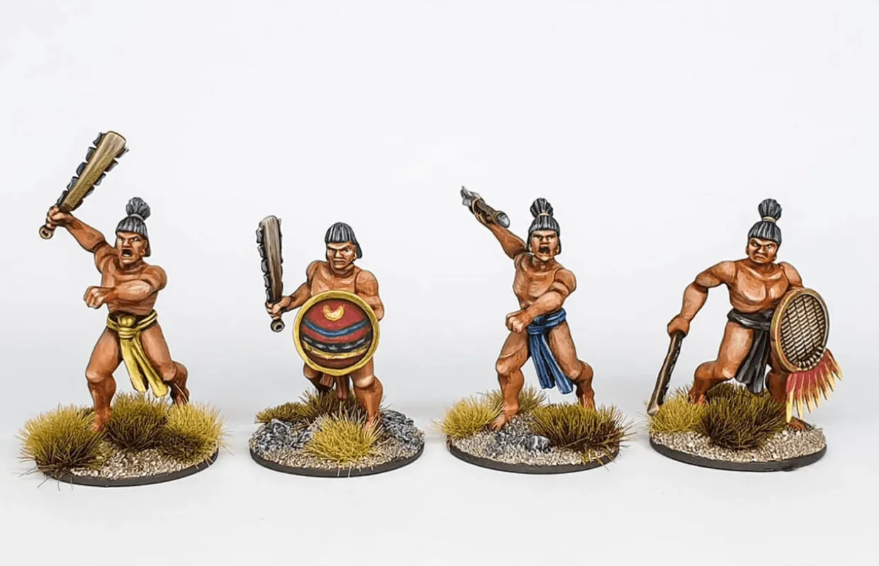 Wargames Atlantic 28mm Renaissance - Aztec Warriors