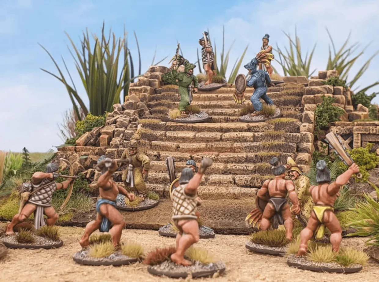 Wargames Atlantic 28mm Renaissance - Aztec Warriors