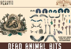Wargames Atlantic 28mm Spare Parts - Dead Animal Bits