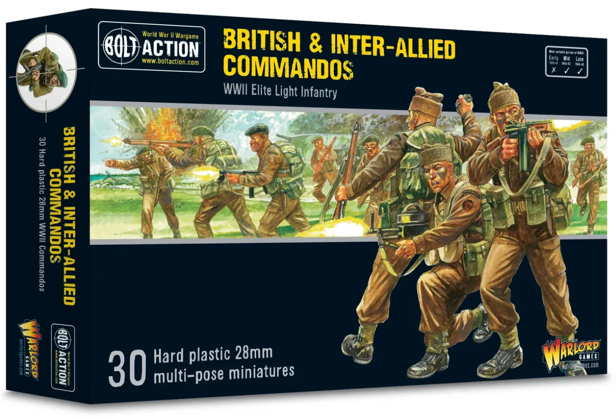 Warlord Games 28mm Bolt Action - British Forces - British & Inter-Allied Commandos 1942-1945