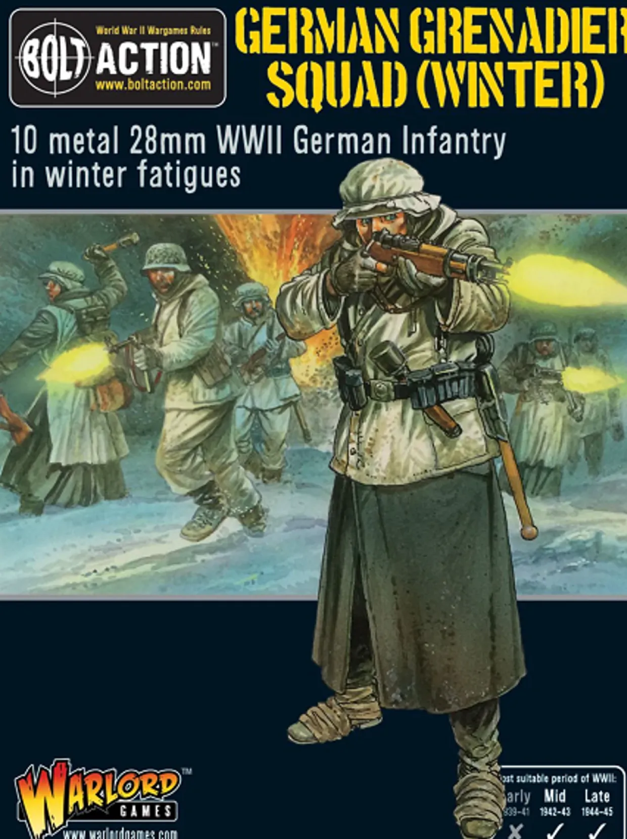 Warlord Games 28mm Bolt Action - German Forces - Grenadiers in Winter Clothing 1942-1945