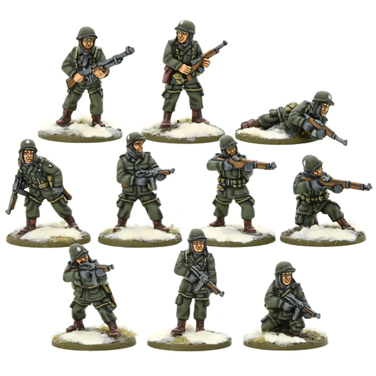 Warlord Games 28mm Bolt Action - US Forces - Airborne Squad in Winter Uniform