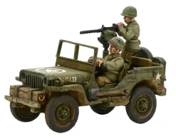 Warlord Games 28mm Bolt Action - US Forces - Army Jeep with .30 cal MMG