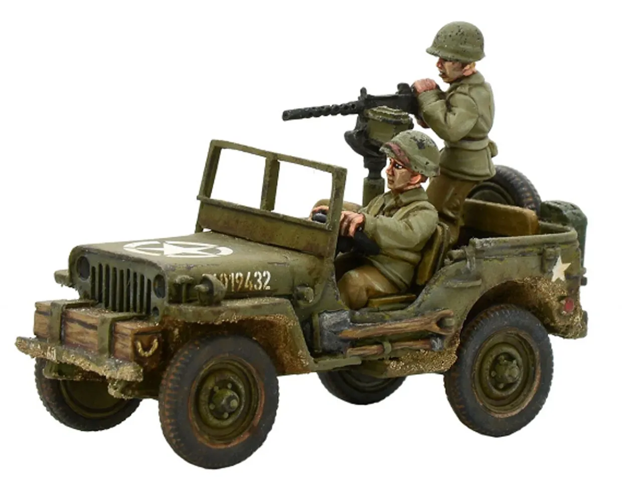 Warlord Games 28mm Bolt Action - US Forces - Army Jeep with .30 cal MMG