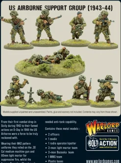 Warlord Games 28mm Bolt Action - US Forces - Airborne Support Group 1944-1945