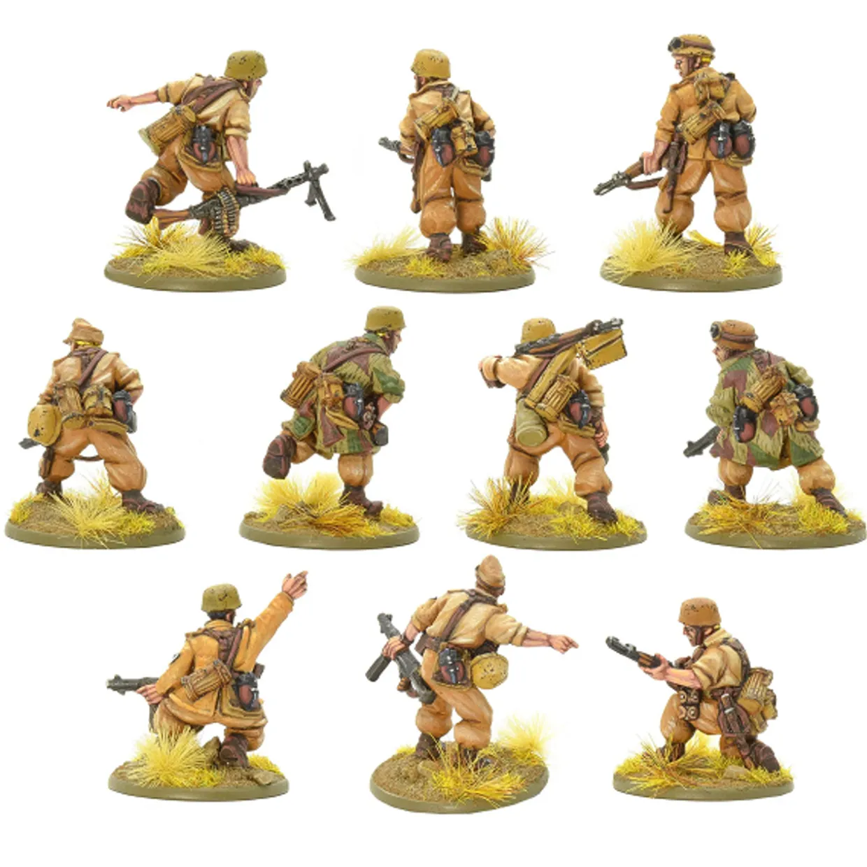 Warlord Games 28mm Bolt Action - German Forces - Fallschirmjager Squad in Tropical Uniform 1939-1943