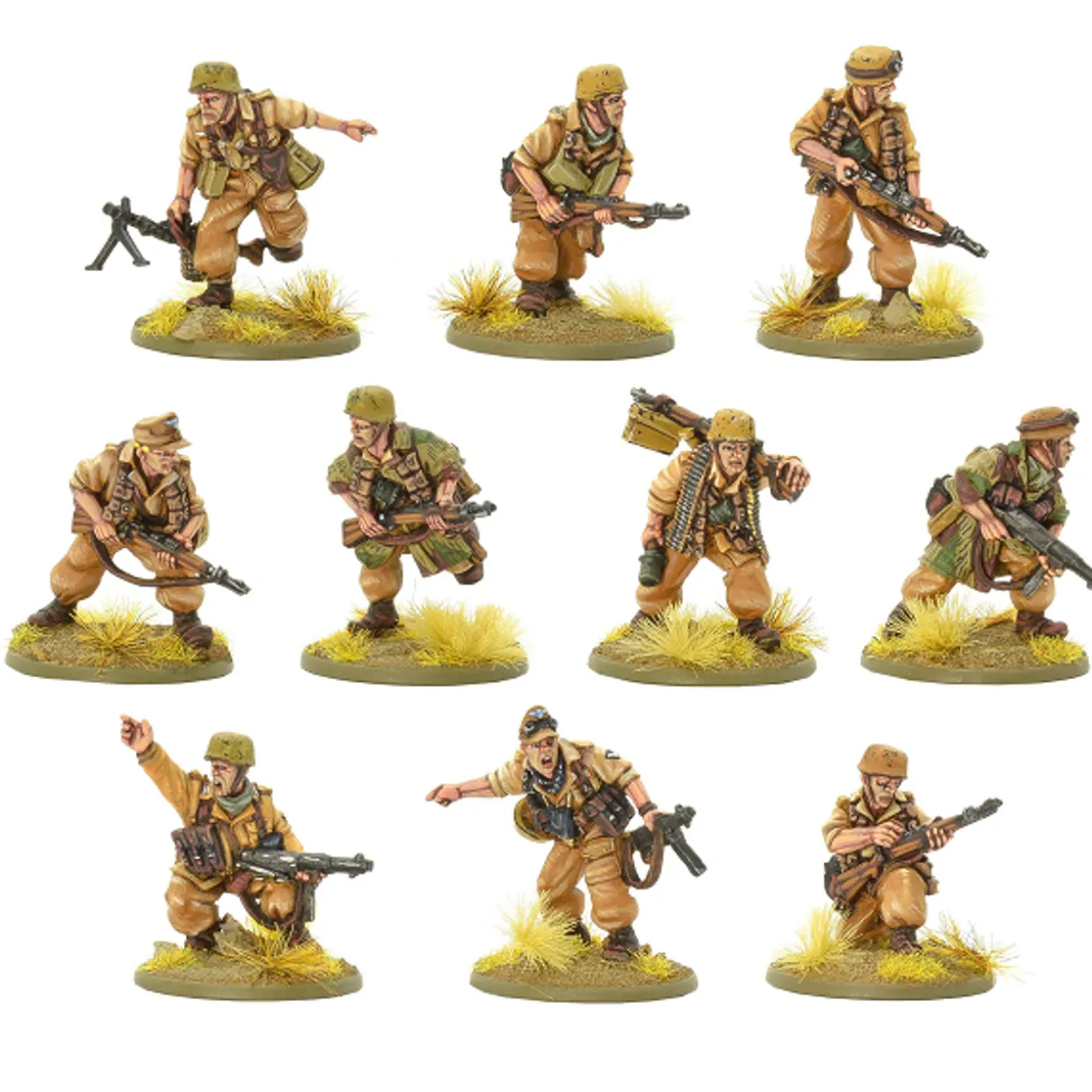 Warlord Games 28mm Bolt Action - German Forces - Fallschirmjager Squad in Tropical Uniform 1939-1943