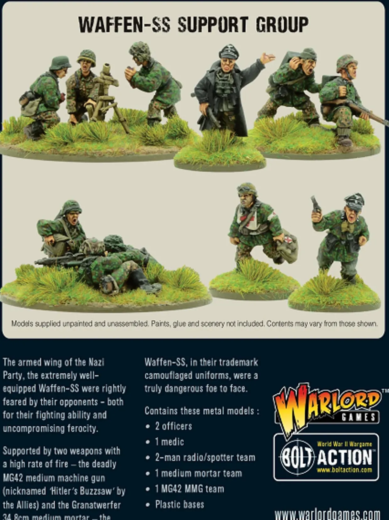 Warlord Games 28mm Bolt Action - German Forces - Waffen-SS Support Group