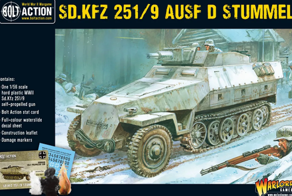 Warlord Games 28mm Bolt Action - German Forces - Sd.Kfz.251/9 Ausf.D Stummel Half-Track