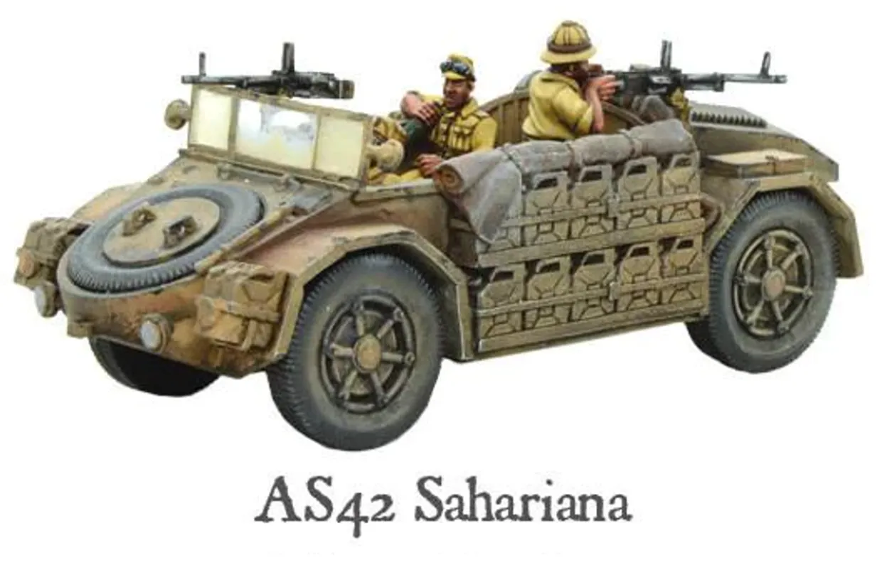 Warlord Games 28mm Bolt Action - Italian Forces - AS42 Sahariana Scout Car