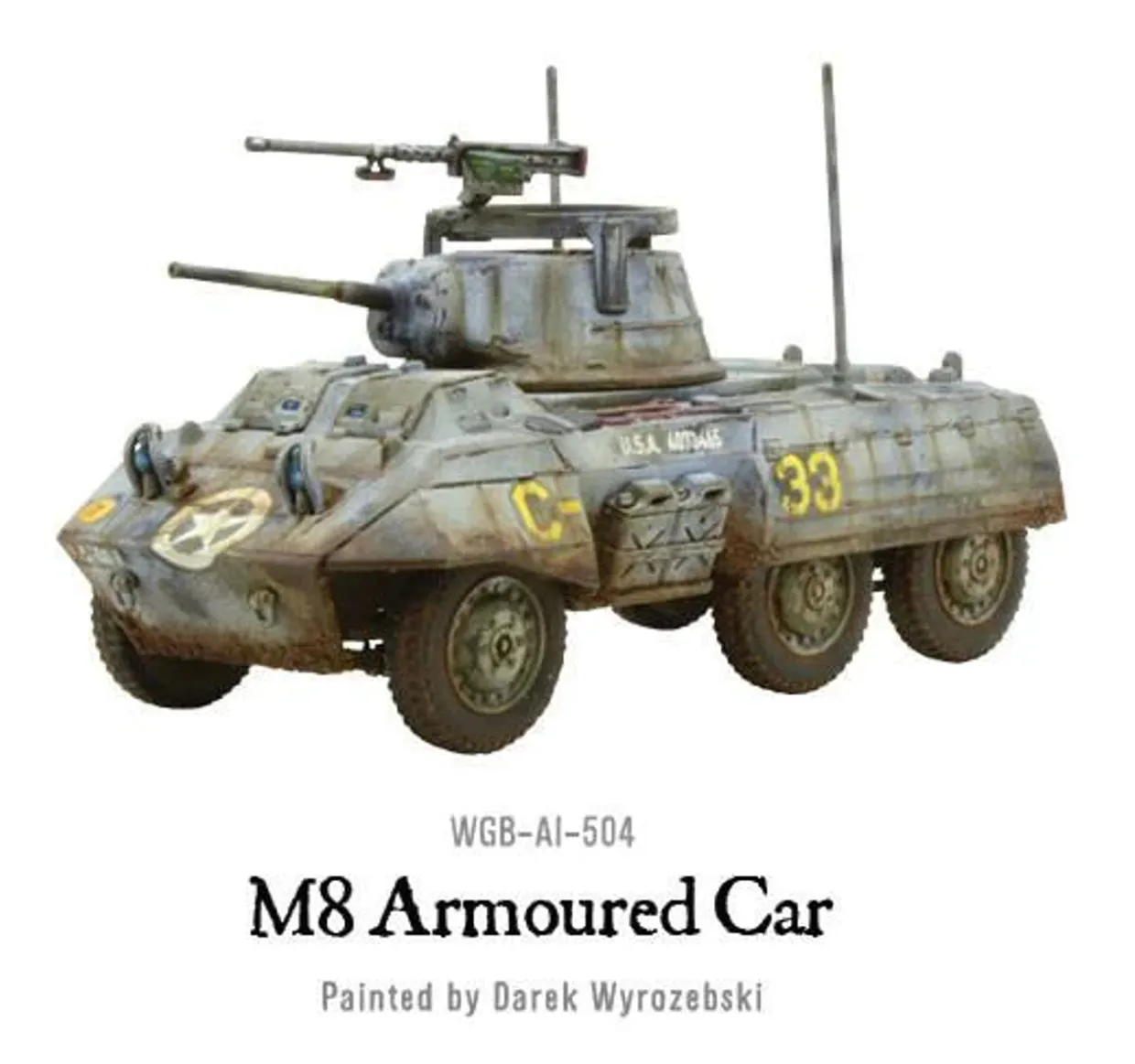 Warlord Games 28mm Bolt Action - US Forces - M8/M20 Greyhound Scout Car